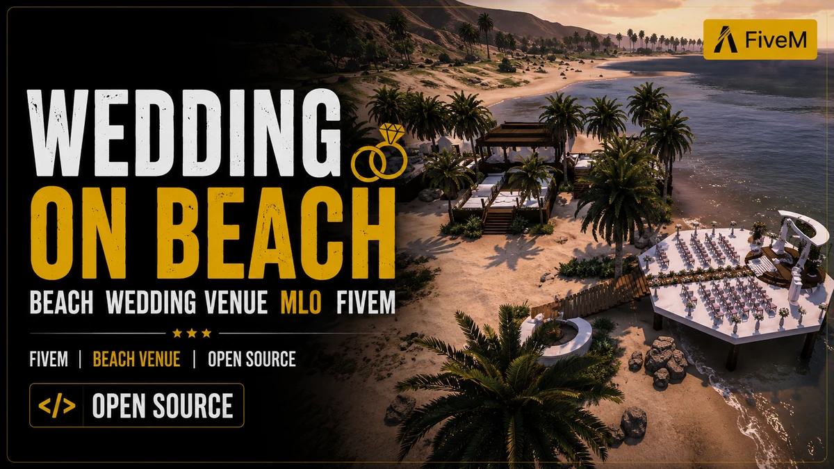 Wedding on Beach MLO FiveM | Beach Wedding Venue | Open Source